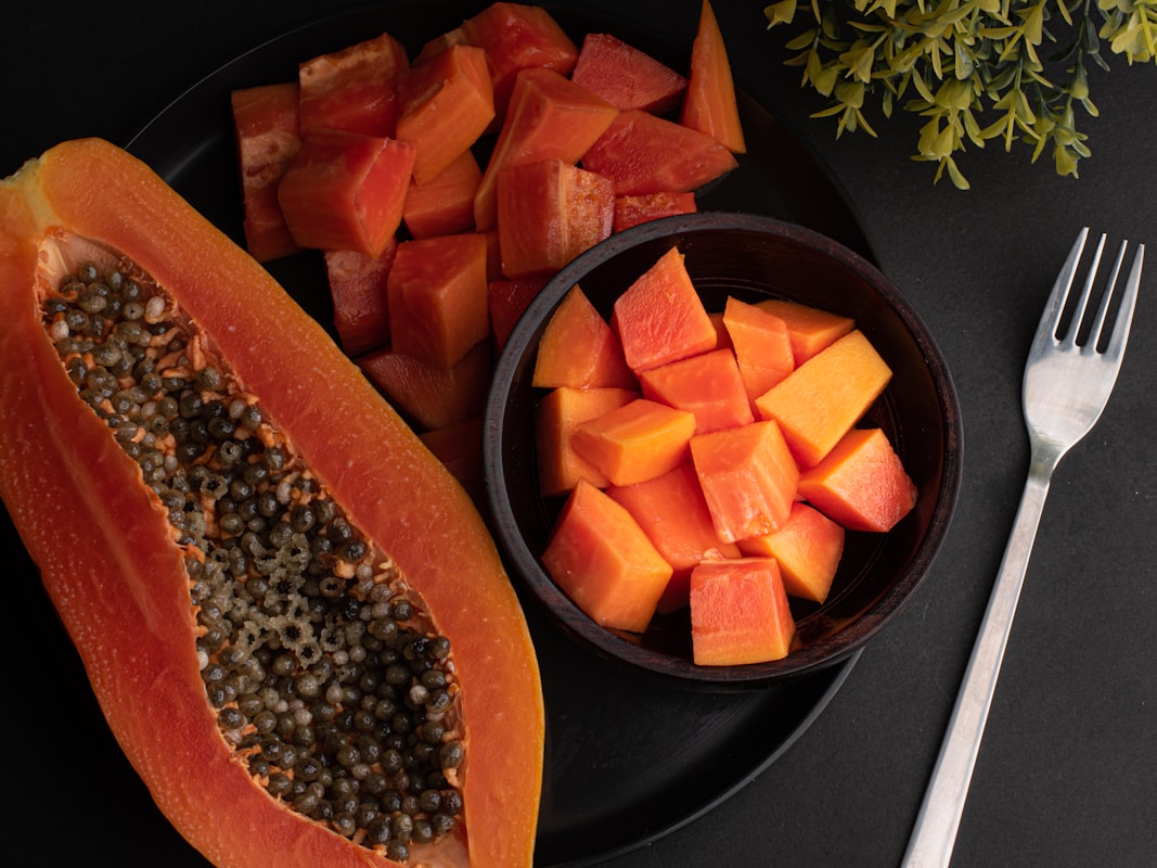 Papaya con enzima papaína